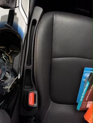 Black gap filler tight clean install